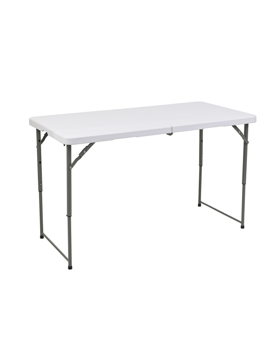 Foto 1 | Mesa Tablon Plegable Jardín Exterior Portátil Portafolio 122cm Color Blanco