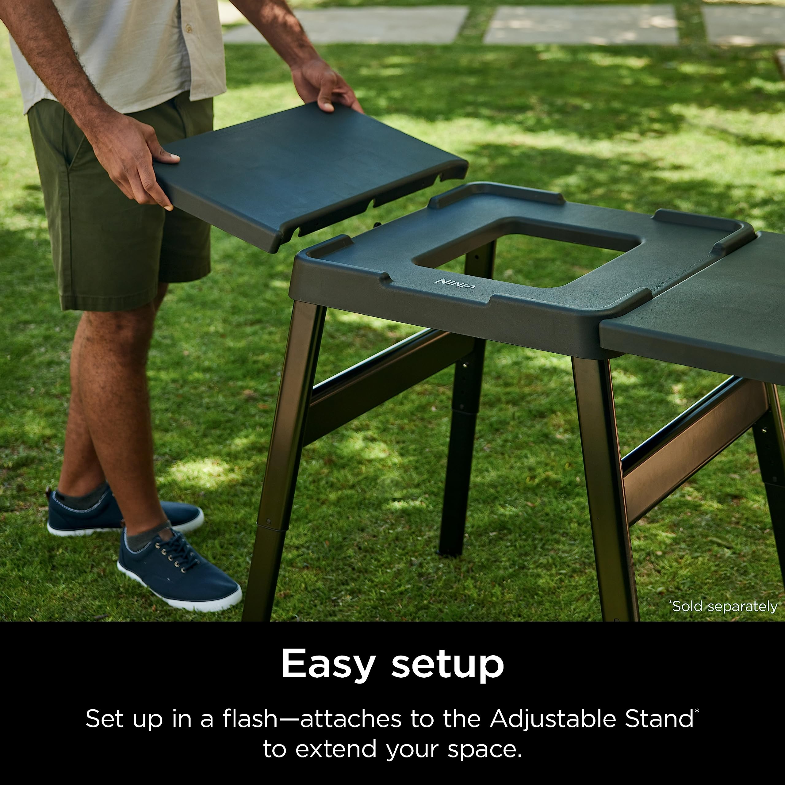 Foto 4 pulgar | Mesa Acoplable Ninja XSKUSSDTBL Woodfire con Soporte Universal - Venta Internacional
