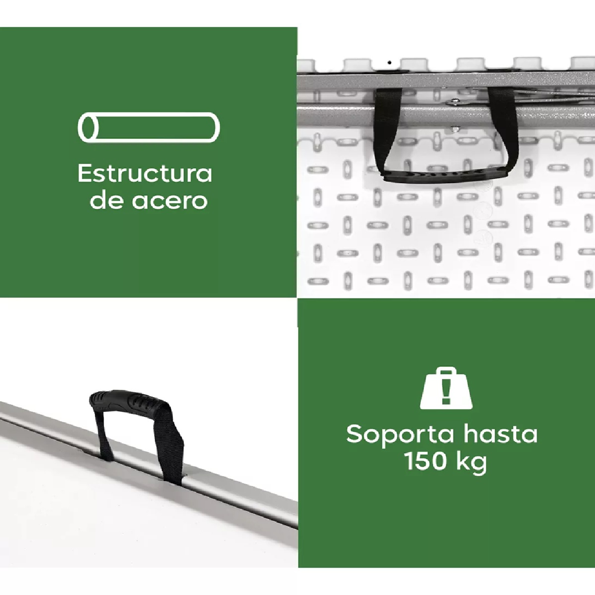 Foto 5 pulgar | Mesa Plegable Portátil 2.40m De Plástico Tipo Portafolio