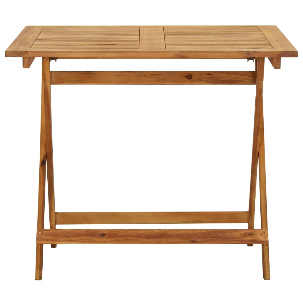 Foto 4 pulgar | Mesa De Patio Vidaxl, Madera Maciza De Acacia, Plegable, 90 X 90 X 75 Cm - Venta Internacional.