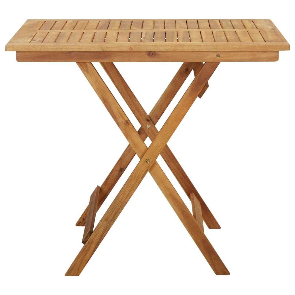 Foto 5 pulgar | Mesa De Patio Vidaxl, Madera Maciza De Acacia, Plegable, 90 X 90 X 75 Cm - Venta Internacional.