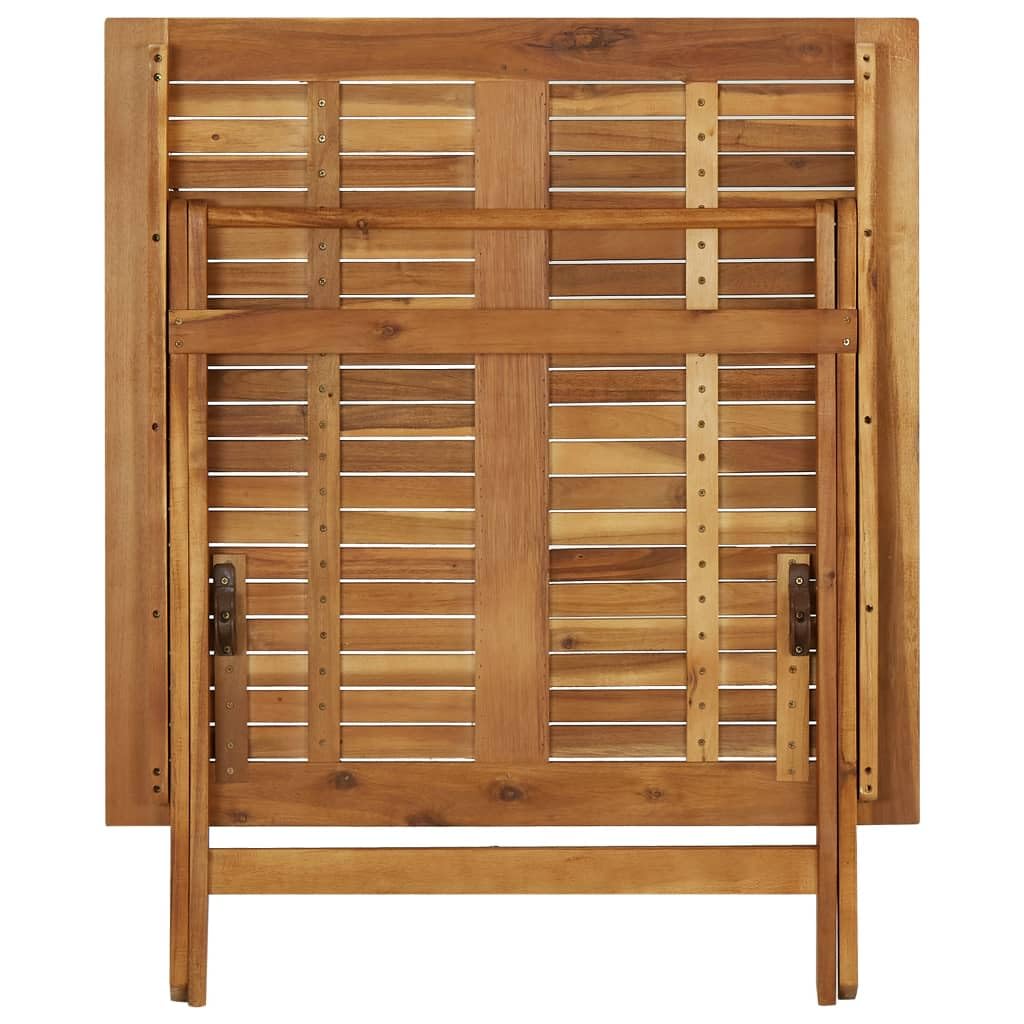 Foto 7 pulgar | Mesa De Patio Vidaxl, Madera Maciza De Acacia, Plegable, 90 X 90 X 75 Cm - Venta Internacional.