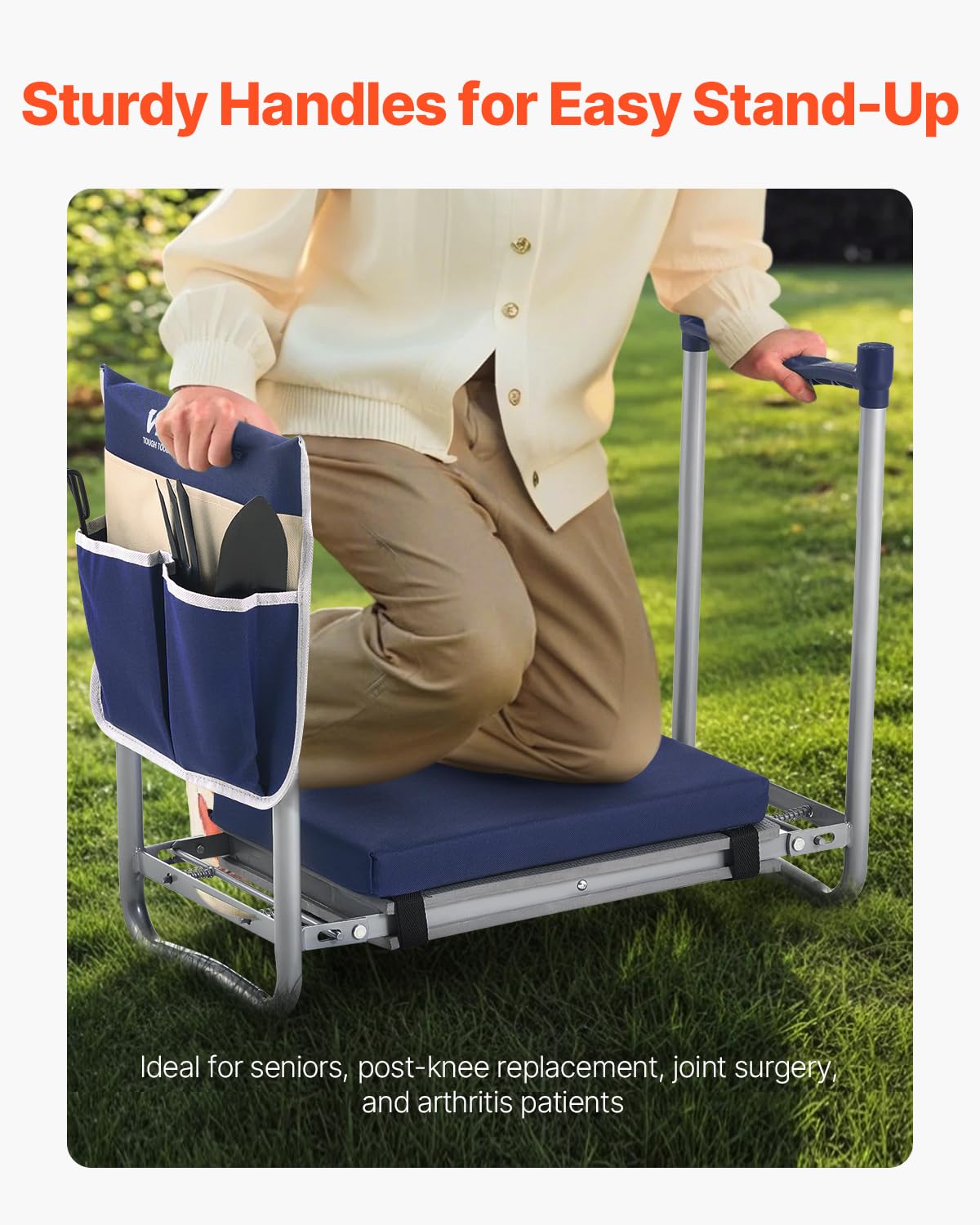 Foto 4 pulgar | Reclinatorio Y Asiento De Jardín Vevor, Grande, Plegable Y Resistente - Venta Internacional.