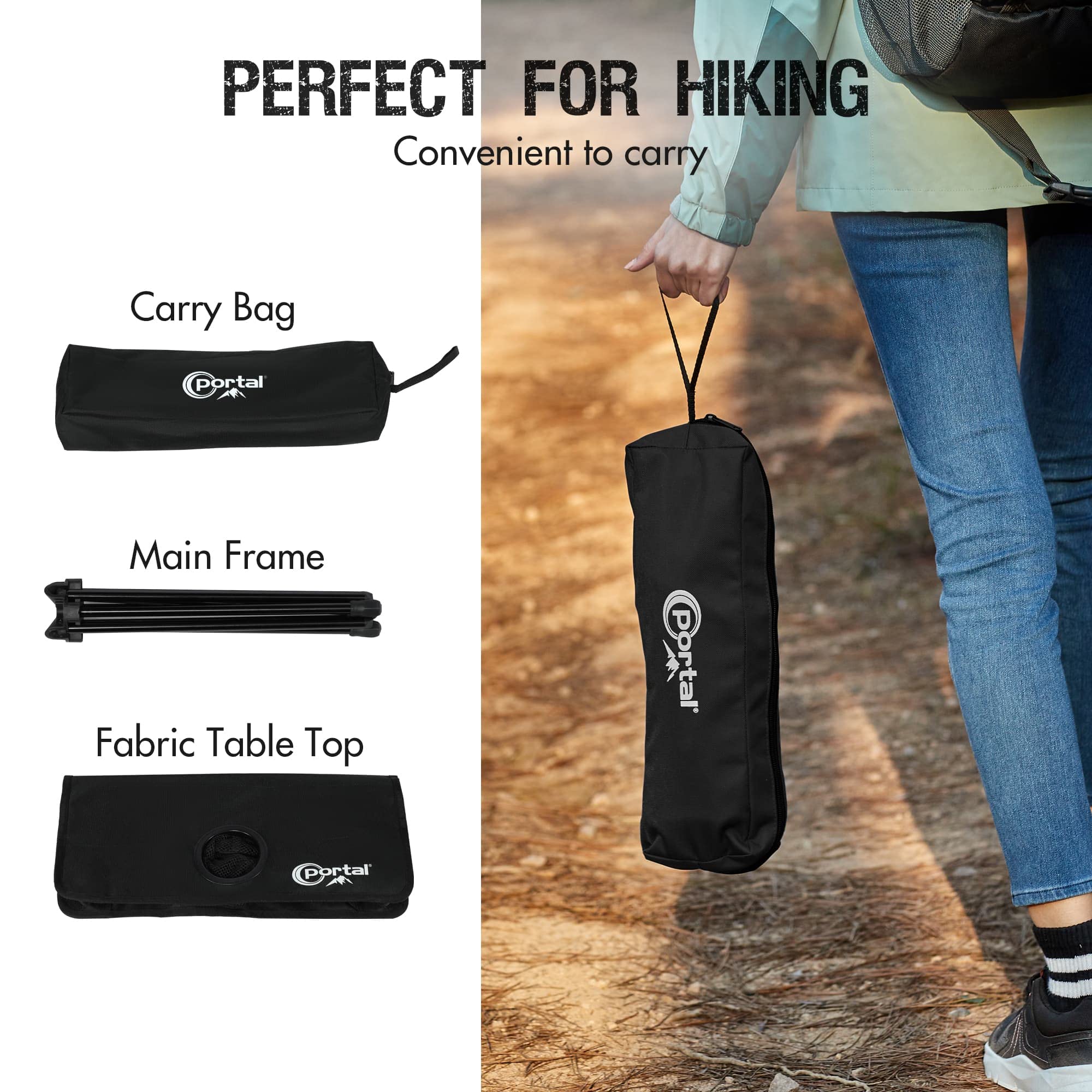 Foto 5 | Mesa De Camping Portal Ultralight Compact Aluminium Black - Venta Internacional.