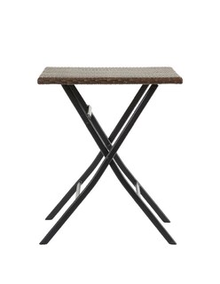 Foto 6 | Naterial Mesa De Comedor Plegable Tipo Ratán De Aluminio Apta Para Exterior, Modelo Zena