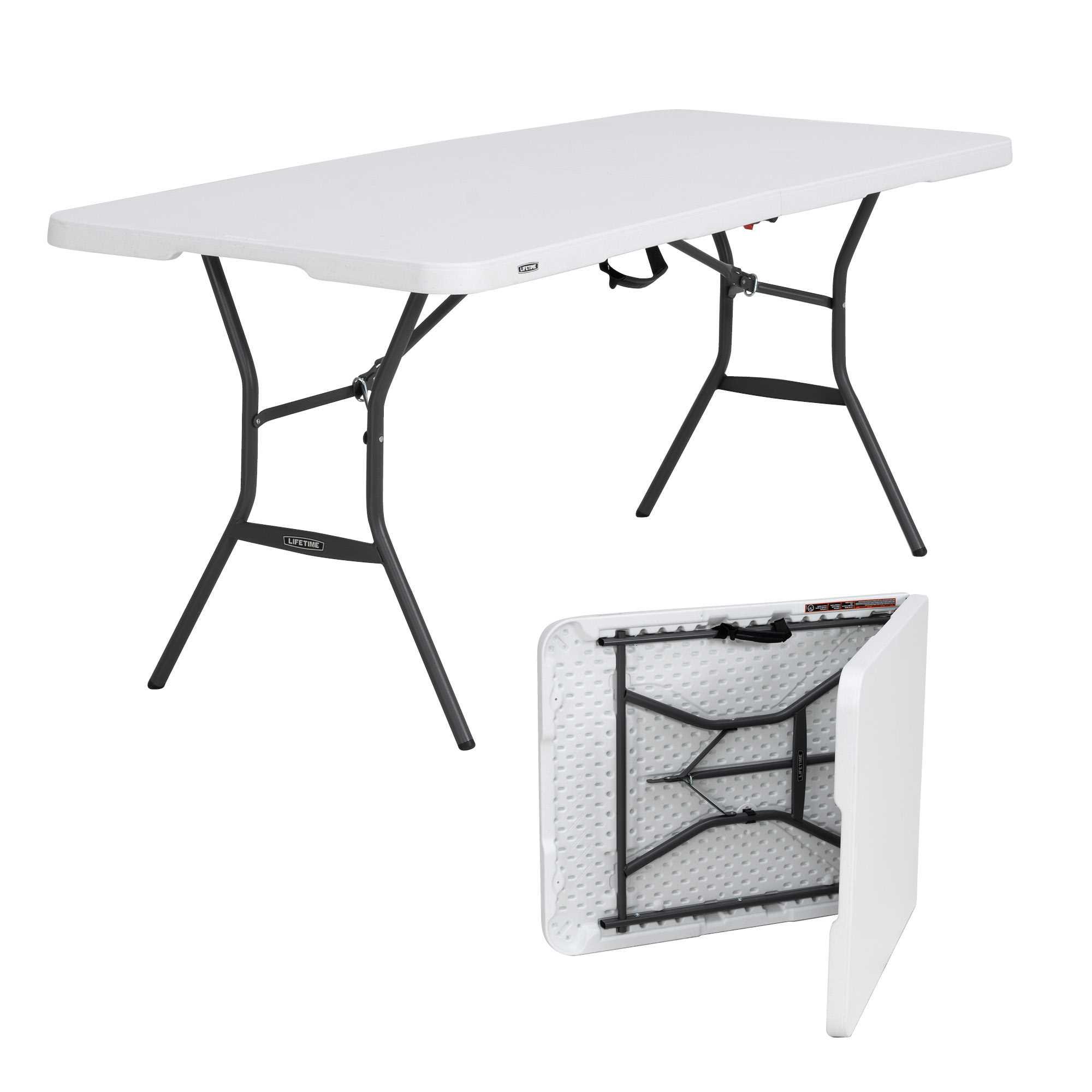Foto 1 | Mesa Rectangular Lifetime Blanca Portafolio De 183.8cm Color Blanco