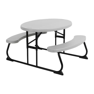 Foto 1 | Mesa Infantil Lifetime Ovalada Plegable Blanco
