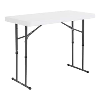 Foto 1 | Mesa Plegable Rectangular 1.22m Ajustable Blanca Lifetime