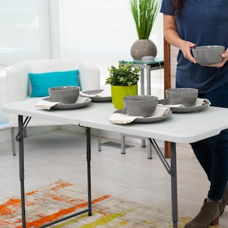 Foto 4 | Mesa Plegable Rectangular De 1.22m Ajustable - Peakform