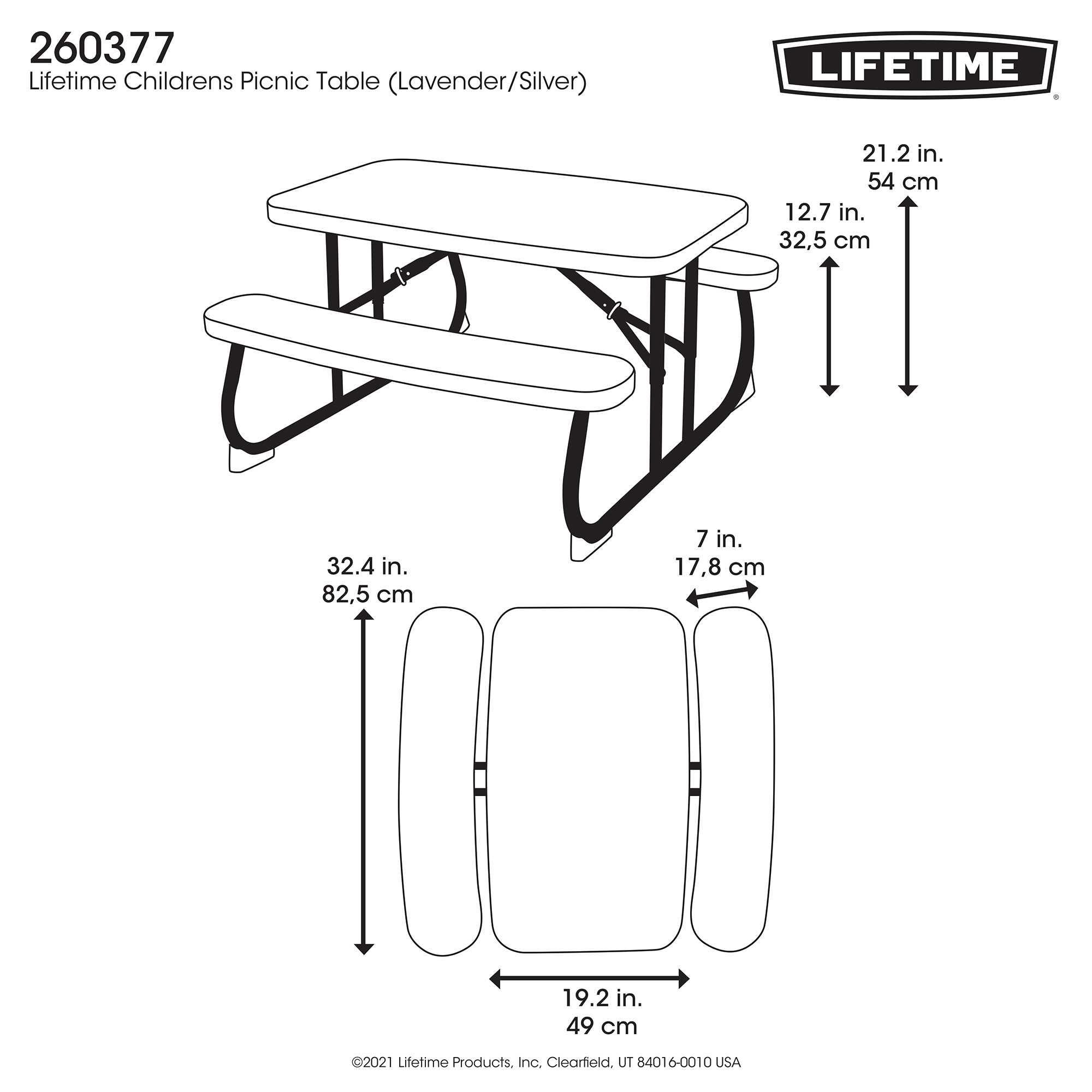 Foto 6 | Mesa De Picnic Infantil Lifetime