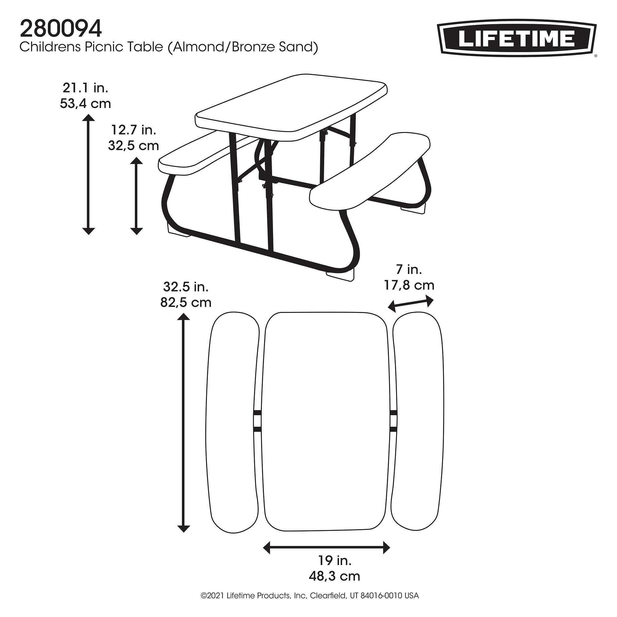 Foto 5 pulgar | Mesa De Picnic Infantil Lifetime
