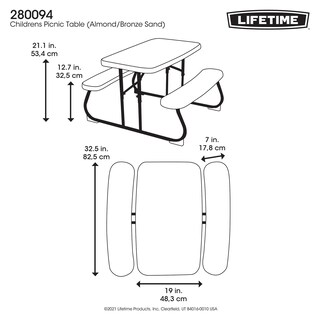 Foto 4 | Mesa De Picnic Infantil Lifetime
