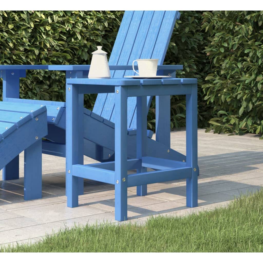 Foto 3 pulgar | Mesa Adirondack De Jardín Vidaxl  Azul Aguamarina  Resistente A La Intemperie - Venta Internacional.