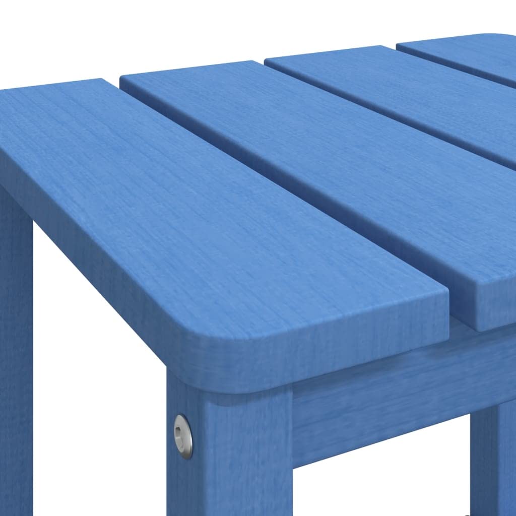 Foto 7 pulgar | Mesa Adirondack De Jardín Vidaxl  Azul Aguamarina  Resistente A La Intemperie - Venta Internacional.