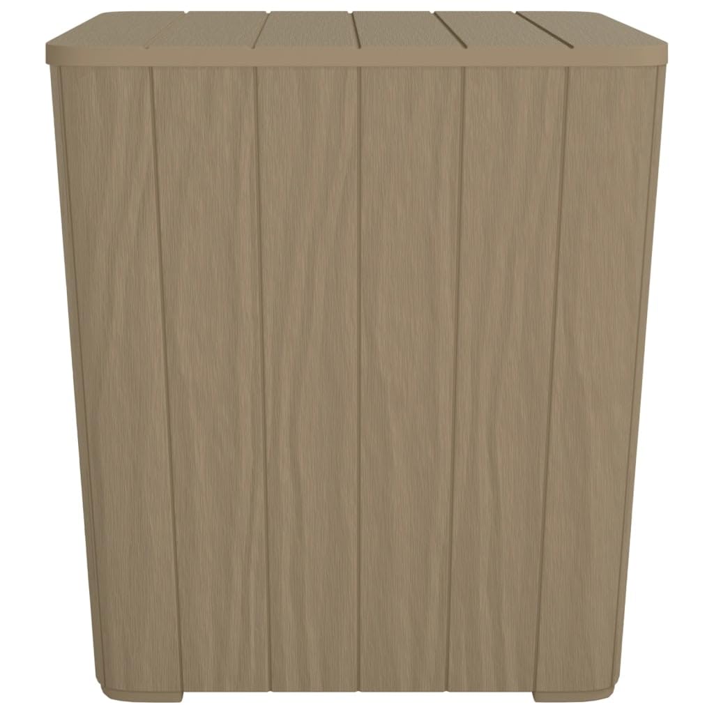 Foto 2 pulgar | Mesa De Patio Vidaxl  Robusta  De Polipropileno Marrón Claro Con Almacenamiento - Venta Internacional.