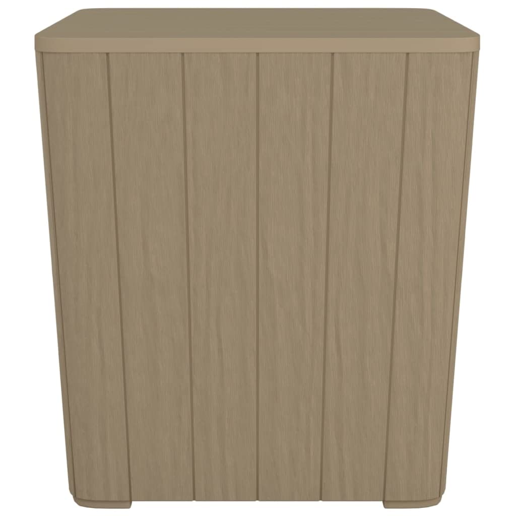 Foto 6 pulgar | Mesa De Patio Vidaxl  Robusta  De Polipropileno Marrón Claro Con Almacenamiento - Venta Internacional.