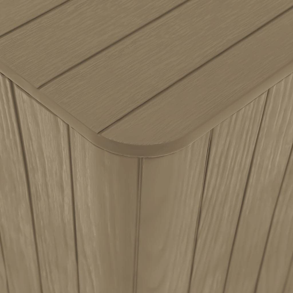 Foto 7 pulgar | Mesa De Patio Vidaxl  Robusta  De Polipropileno Marrón Claro Con Almacenamiento - Venta Internacional.
