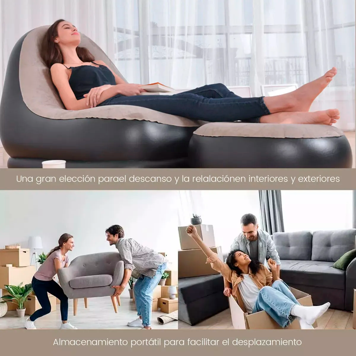 Foto 7 | Sillón Inflable Kimhi Portátil