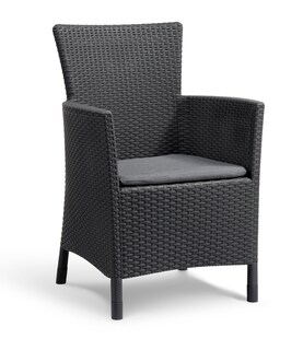 Foto 1 | Sillón Individual Keter Iowa Ratán Gris