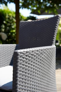 Foto 5 | Sillón Individual Keter Iowa Ratán Gris