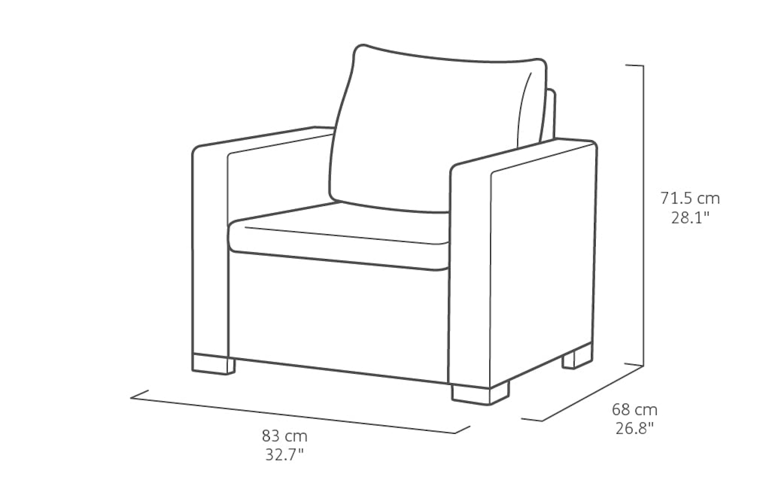 Foto 5 | Sillones para Exterior Marrones Keter California 2 Piezas