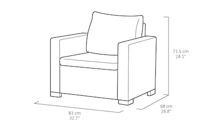 Foto 5 | Sillones para Exterior Marrones Keter California 2 Piezas