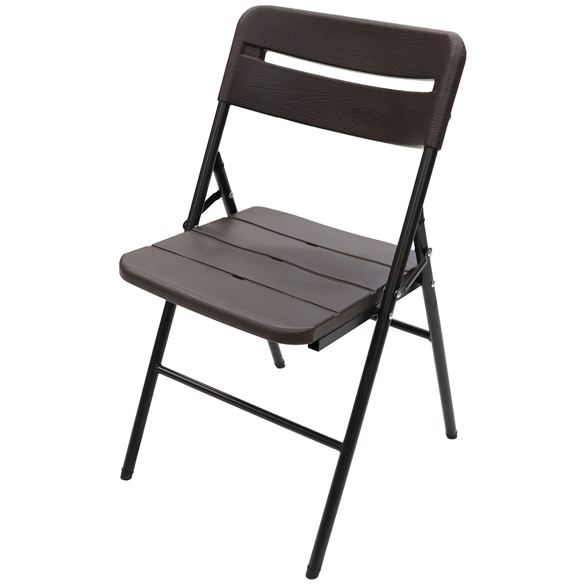 Foto 2 pulgar | Silla Plegable Acabado Tipo Madera Plástico Hdpe Ligera Folding Chair Compacta Para Terraza Jardín Eventos Paque