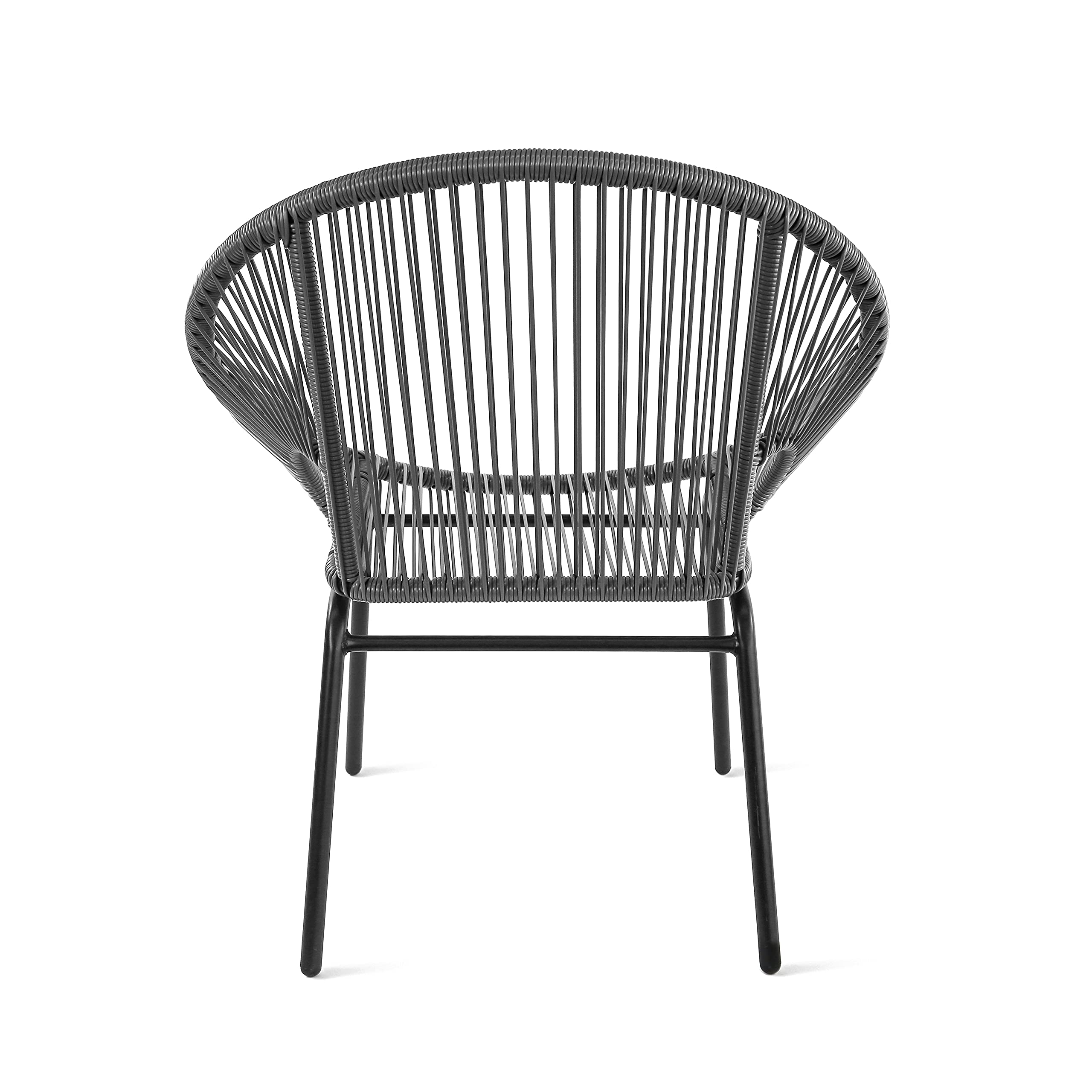 Foto 4 pulgar | Silla De Club Al Aire Libre Amazon Basics Para Todo Tipo De Clima, Mimbre Sintético, Paquete De 2 - Venta Internacional