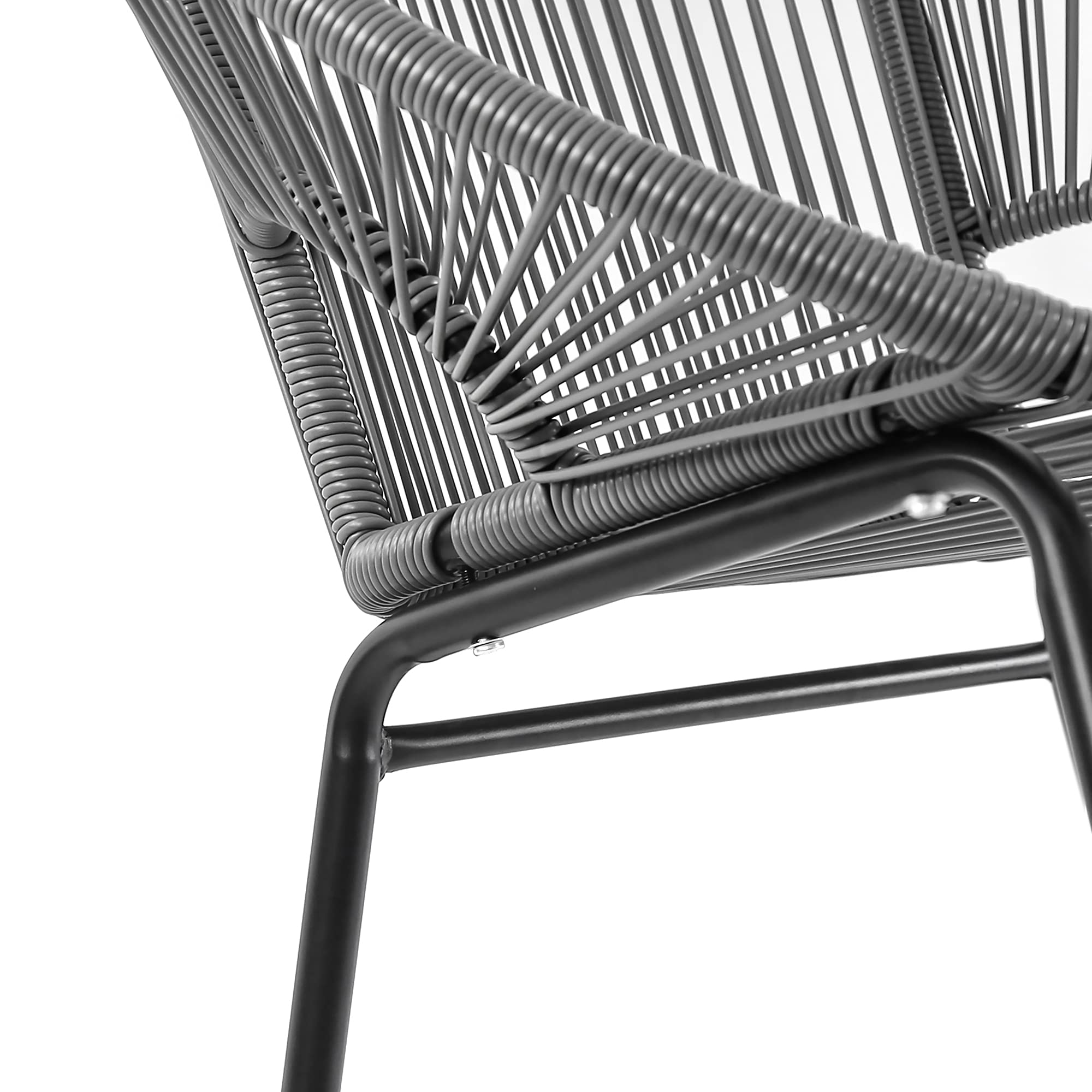 Foto 5 pulgar | Silla De Club Al Aire Libre Amazon Basics Para Todo Tipo De Clima, Mimbre Sintético, Paquete De 2 - Venta Internacional