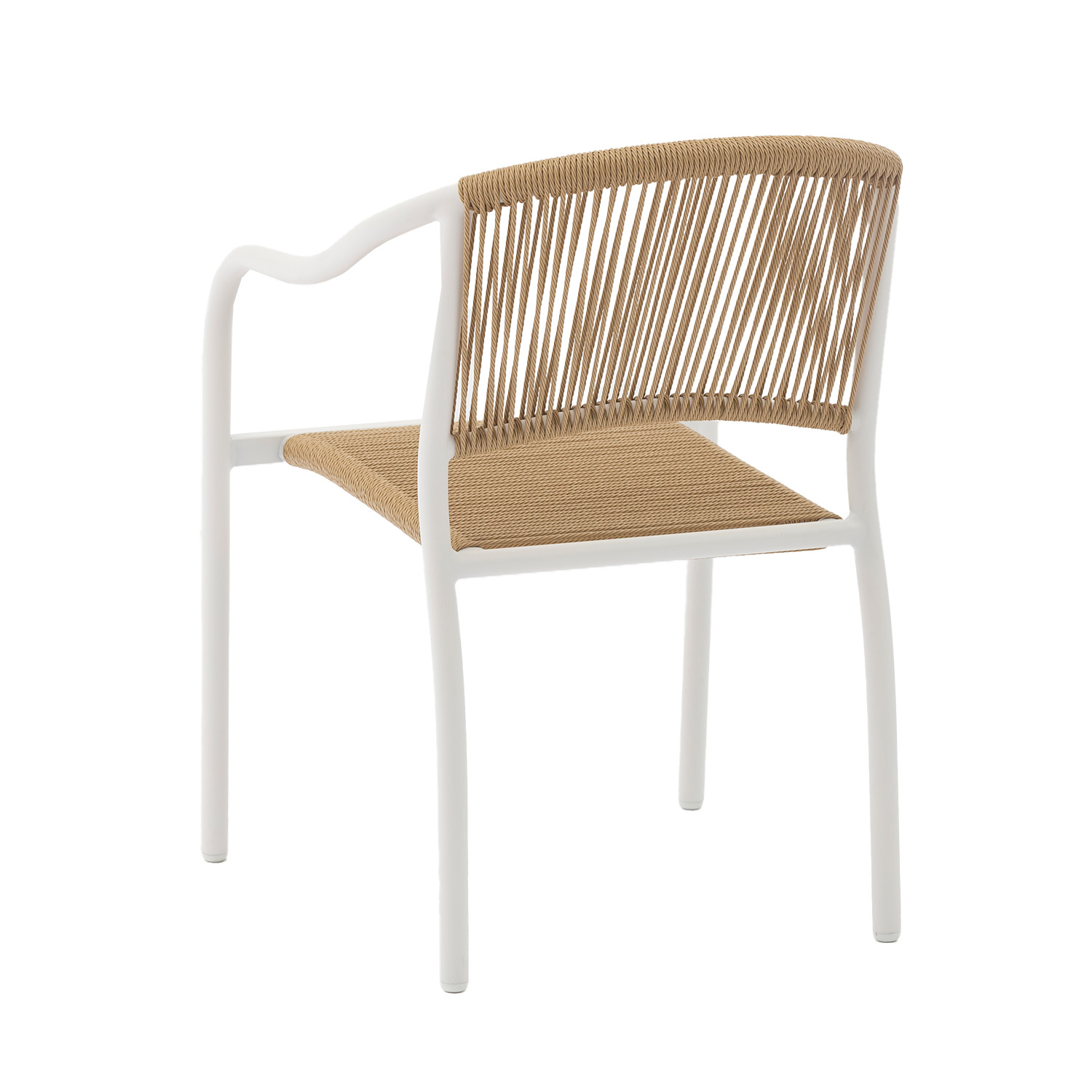 Foto 8 pulgar | Set 2 Sillas Exterior Top Living Seri Café Y Blanco De Cuerda De Ratán Sintético Ideal Para Terraza Y Jardin