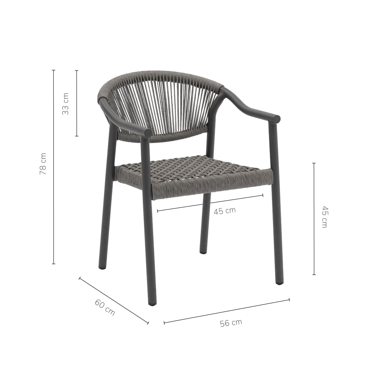 Foto 4 pulgar | Set 2 Sillas De Exterior Top Living Ideal Para Terraza Y Jardin De Ratán Sintético Gris Oscuro