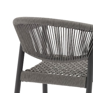Foto 8 | Set 2 Sillas De Exterior Top Living Ideal Para Terraza Y Jardin De Ratán Sintético Gris Oscuro