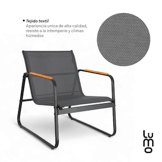 Foto 4 | Sala para Jardín Lumo Gris 3 Piezas