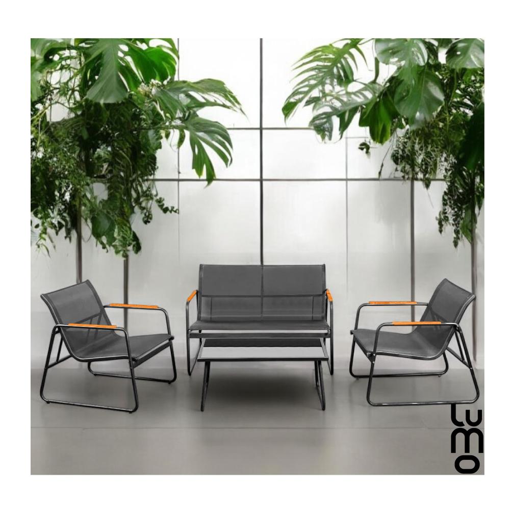 Foto 7 | Sala para Jardín Lumo Gris 3 Piezas