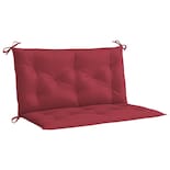 Cojines Para Banco De Jardín Vidaxl Elegant, Color Rojo Vino, 2 Unidades - Venta Internacional.