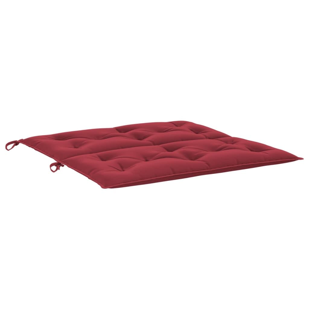 Foto 5 | Cojines Para Banco De Jardín Vidaxl Elegant, Color Rojo Vino, 2 Unidades - Venta Internacional.