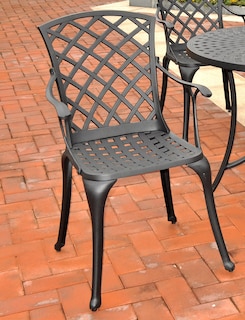 Foto 2 | Juego De Sillas De Exterior Crosley Furniture Sedona Con Respaldo Alto Negro - Venta Internacional.