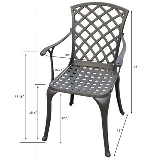 Foto 3 | Juego De Sillas De Exterior Crosley Furniture Sedona Con Respaldo Alto Negro - Venta Internacional.