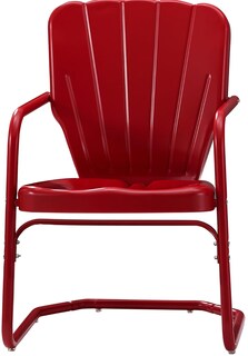 Foto 2 | Juego De Sillas De Exterior Crosley Furniture Ridgeland Red Steel - Venta Internacional.