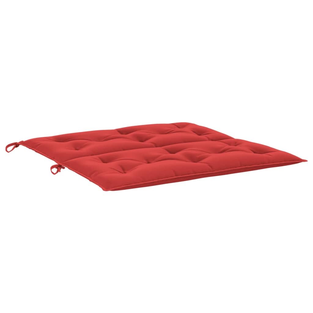 Juego De Cojines Para Banco De Jardín Vidaxl, 2 Unidades, 100 X 50 X 7 Cm, Color Rojo Oxford - Venta Internacional.