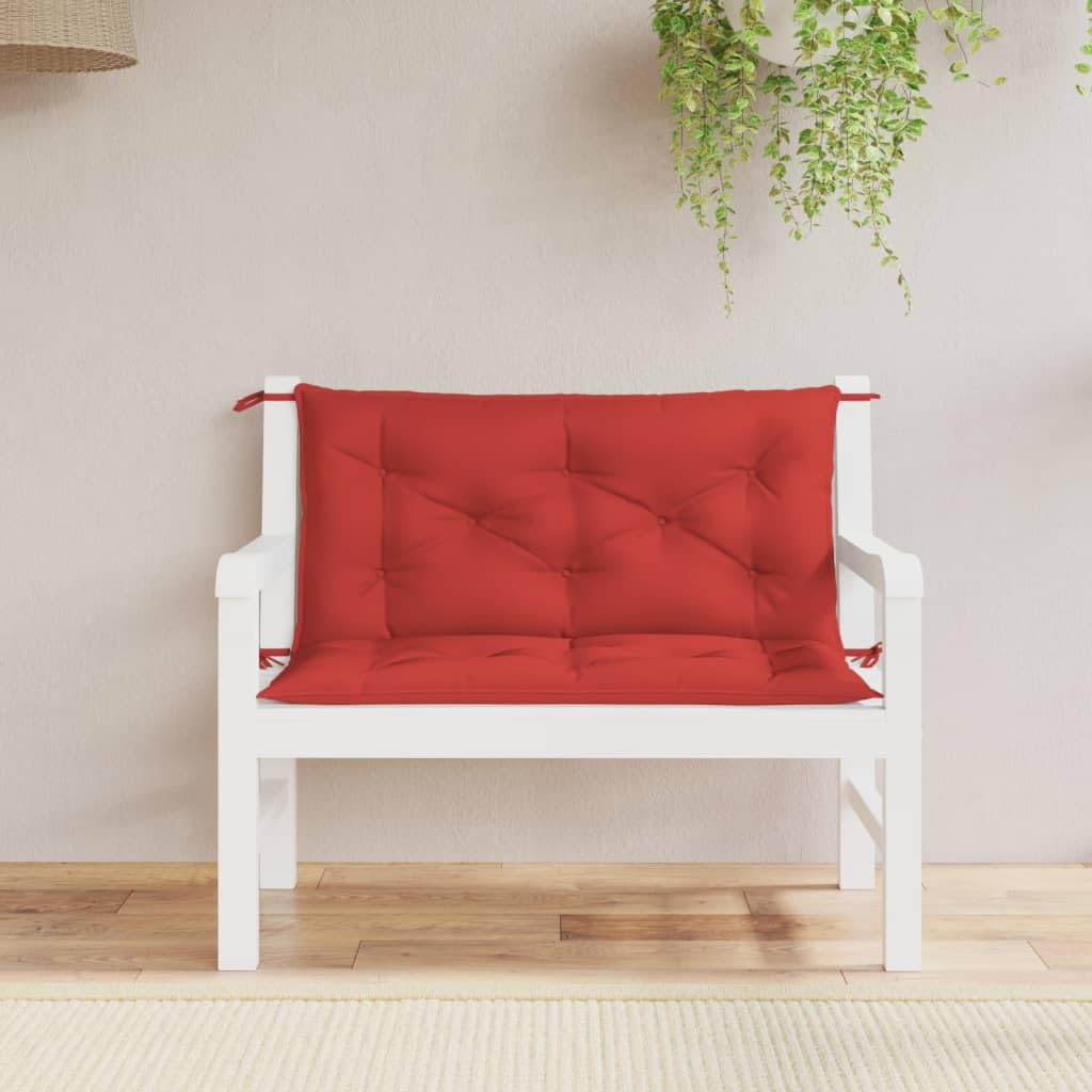 Foto 3 pulgar | Juego De Cojines Para Banco De Jardín Vidaxl, 2 Unidades, 100 X 50 X 7 Cm, Color Rojo Oxford - Venta Internacional.
