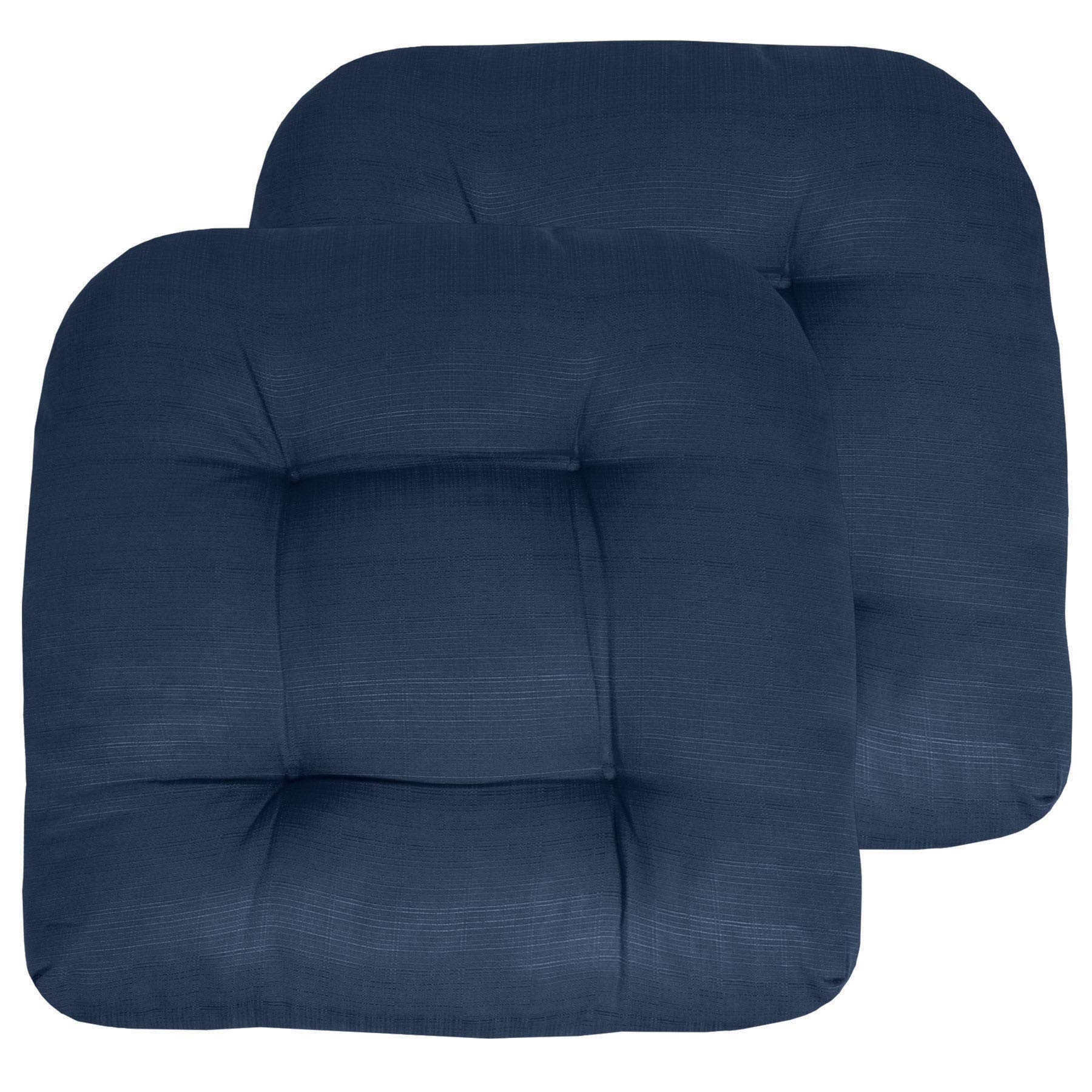 Foto 2 pulgar | Almohadillas Para Sillas De Patio, Colección Sweet Home, Azul Marino (paquete De 2) - Venta Internacional.