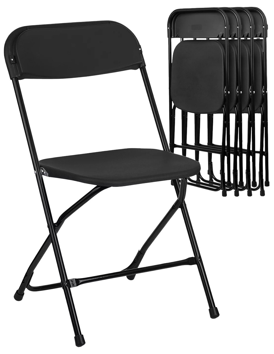 Foto 1 | Silla Plegable Plástico Hdpe Ligera Folding Chair Silla Jardín Eventos Fiestas Reuniones Para Exterior Paquete De 5