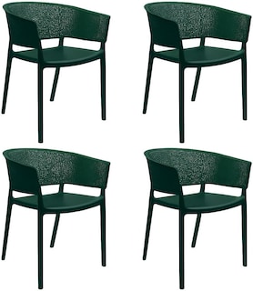 Foto 1 | Set De 4 Sillas Para Comedor Jardin Terraza