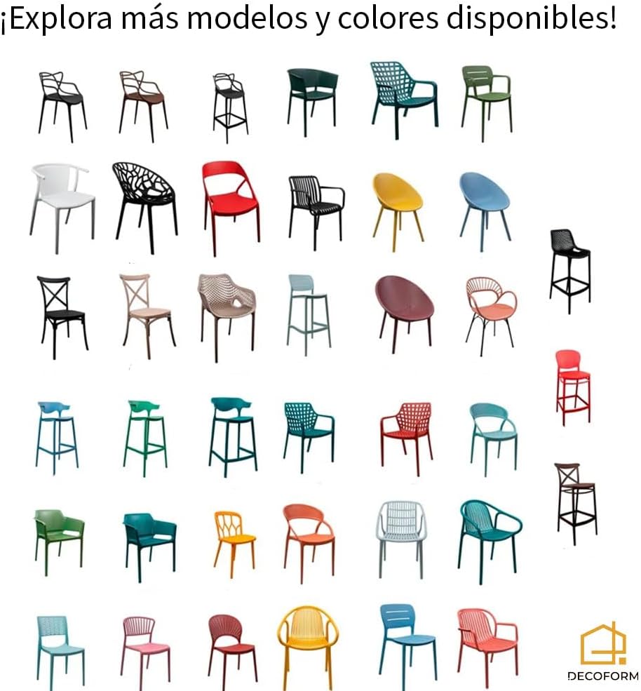 Foto 8 | Set De 4 Sillas Para Comedor Jardin Terraza