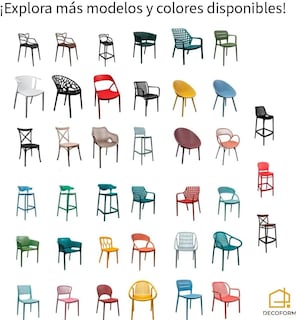 Foto 8 | Set De 4 Sillas Para Comedor Jardin Terraza