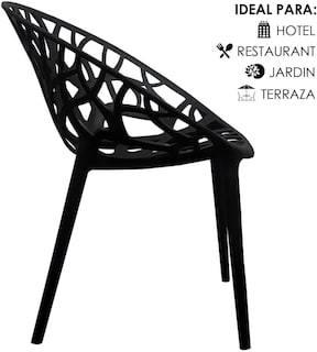 Foto 7 | 4 Sillas Para Comedor Jardin Terraza
