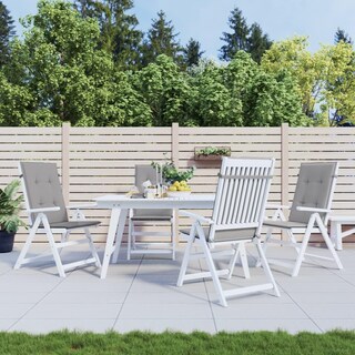 Foto 2 | Juego De 4 Cojines Para Sillas De Jardín Vidaxl Highback Color Gris 120 X 50 X 3 Cm - Venta Internacional.