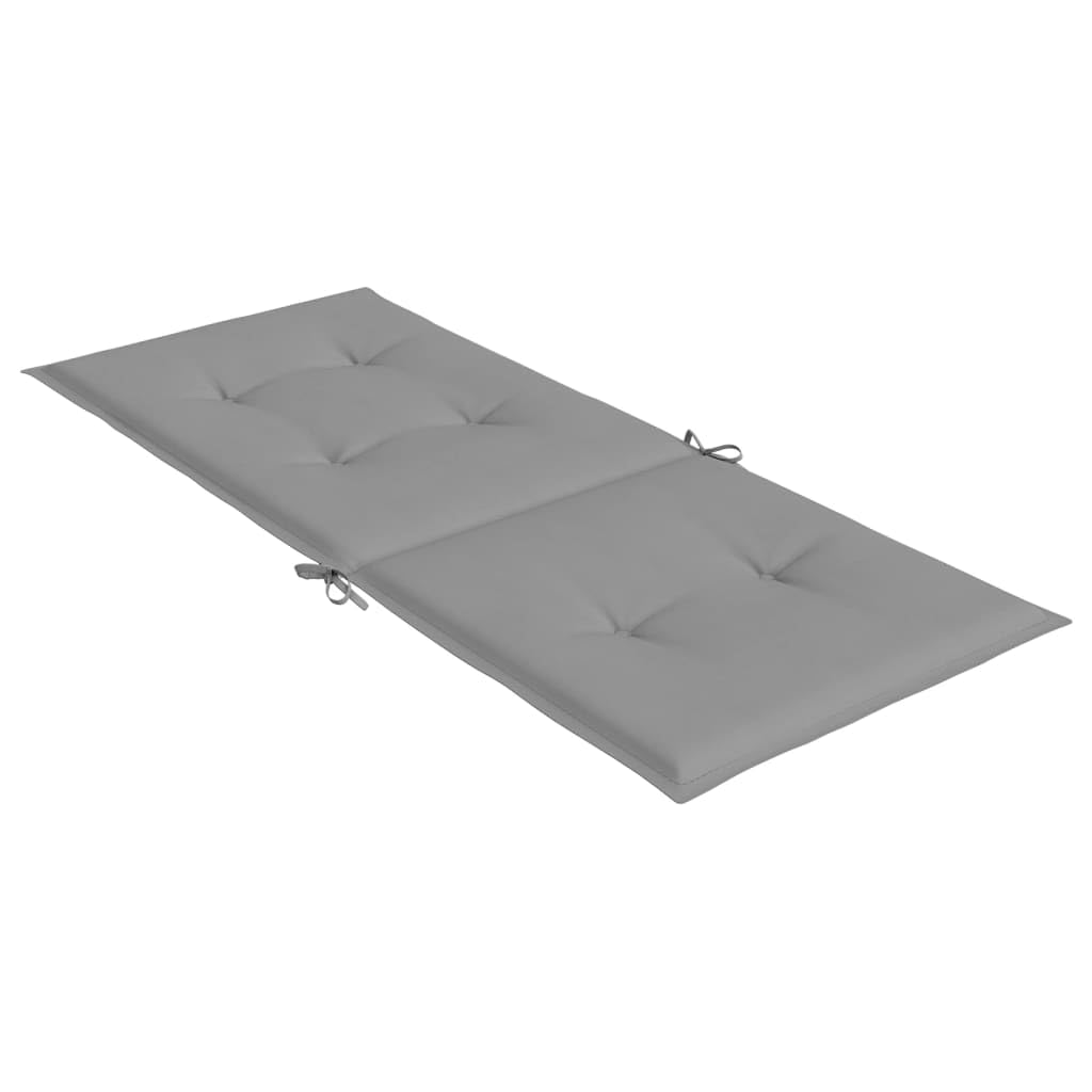 Foto 7 pulgar | Juego De 4 Cojines Para Sillas De Jardín Vidaxl Highback  Color Gris  120 X 50 X 3 Cm - Venta Internacional.