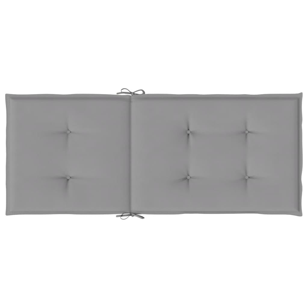 Foto 8 pulgar | Juego De 4 Cojines Para Sillas De Jardín Vidaxl Highback  Color Gris  120 X 50 X 3 Cm - Venta Internacional.